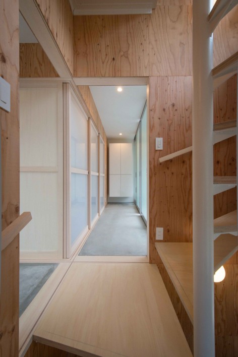 view from stairs