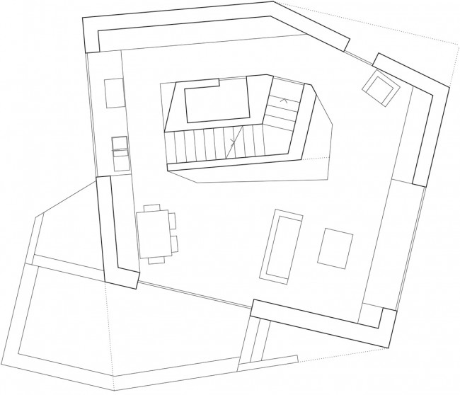 版权Savioz Fabrizzi Architectes : ground floor plan 入口层平面图