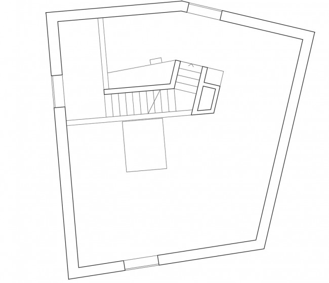 版权Savioz Fabrizzi Architectes : 2nd floor plan2层平面图