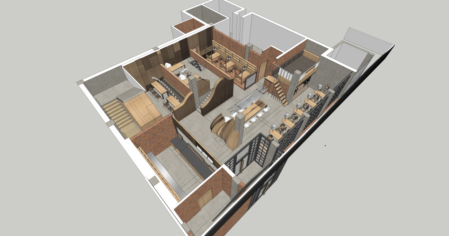 BanShan Cafe Beijing by Robot3 轴侧1