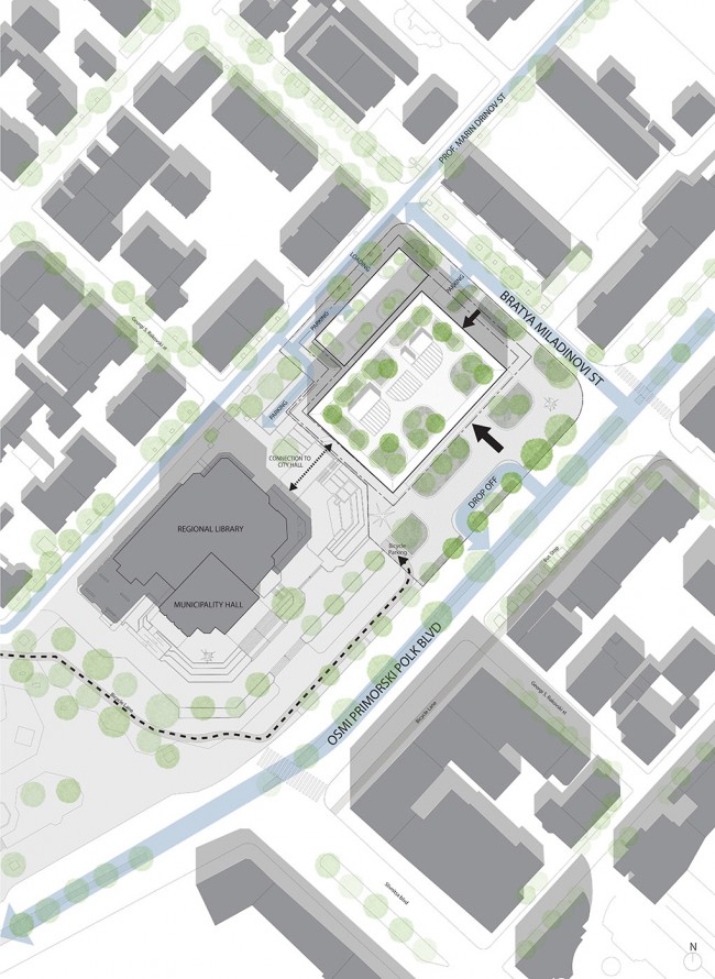 2-spatial practice varna library site plan - low res
