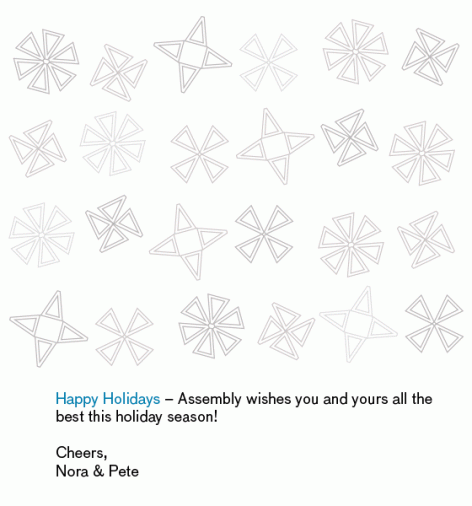 Assembly Design Holidays cards 2015