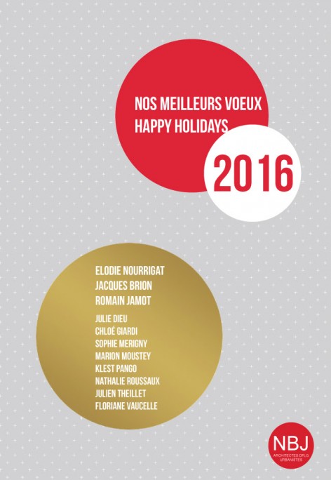 NBJ Architectes Holidays cards 2015