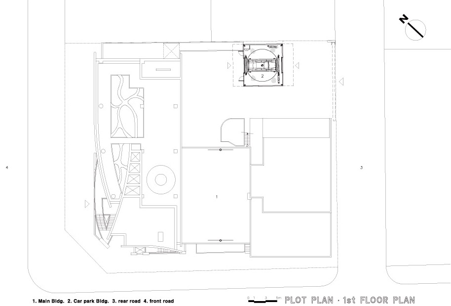 White Boat by IROJE KHM Architects (1)PLOT PLAN,1f PLAN