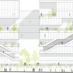 巴黎奥斯特里兹开发区商场及办公楼设计，法国 / CAAU