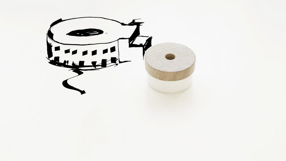 adhesive tape dispenser - Round Bath-House A.S.Nikolsky, V.M.Galperin, N.F.Demkov, A.V.Krestin;1927-1930;St.Petersburg, 29a/3 Karbysheva St.