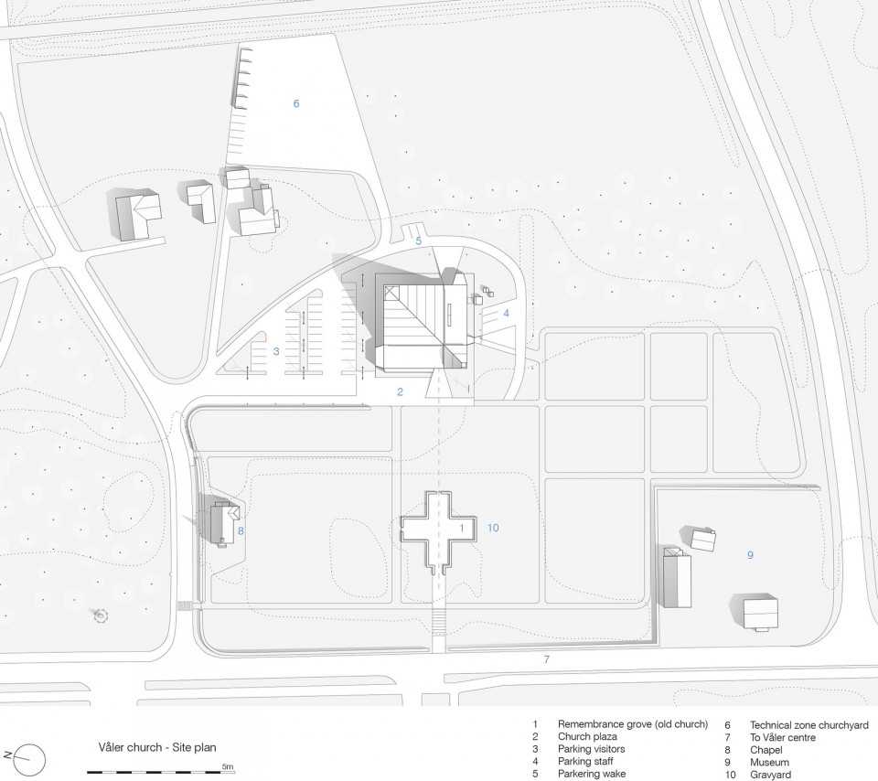 Våler church siteplan 2