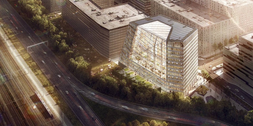 07 1522-01a-Aerial 鸟瞰图 The Edge, Amsterdam by PLP Architecture