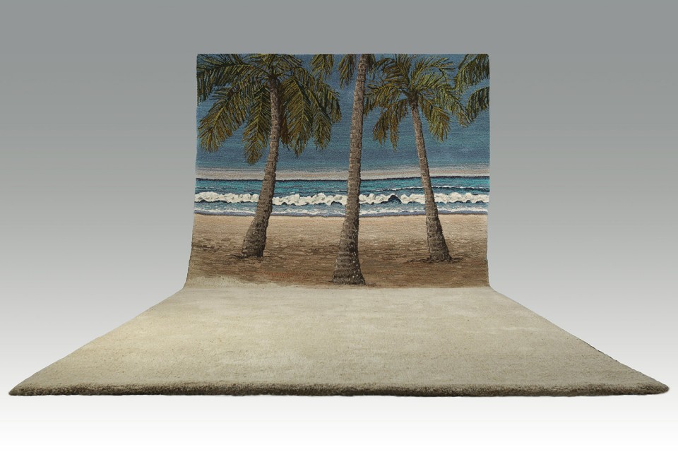 Regufio para unos días felices Wool Rug Artwork by Alexandra