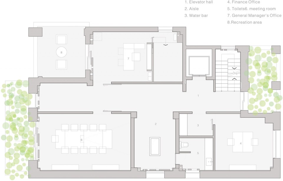 drawings-plan-3F NO.2 brick house reformation, China by Tang Jiansong Design