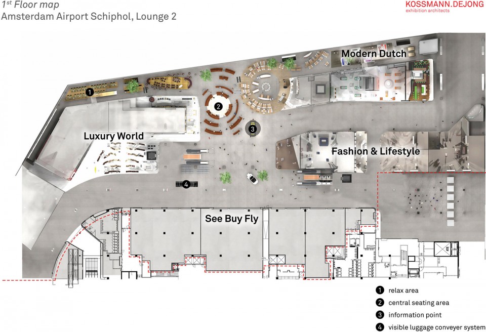 014-Amsterdam Airport Schiphol Lounge 2 by Kossmann.dejong