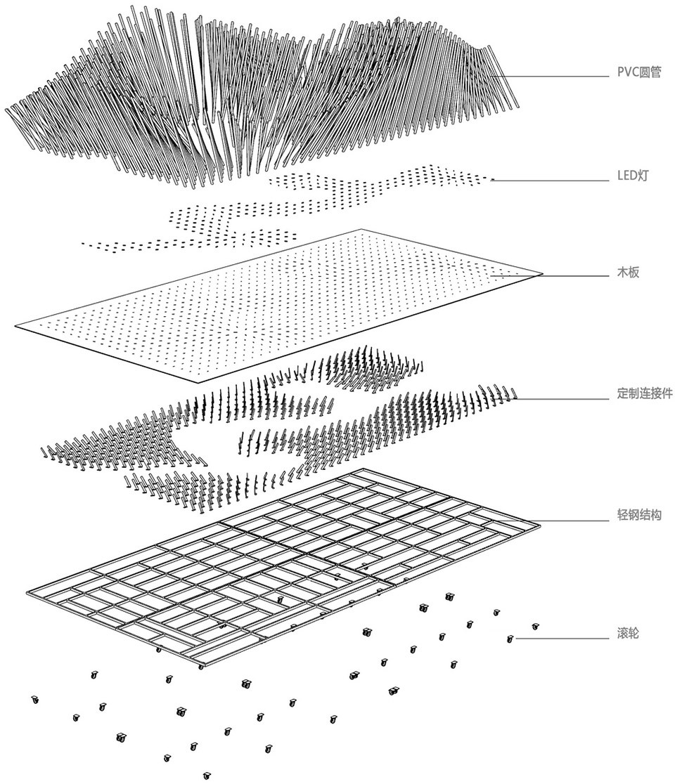 19-Parametric space installation Rippling Wheat by School of Design Nanjing University of the Arts