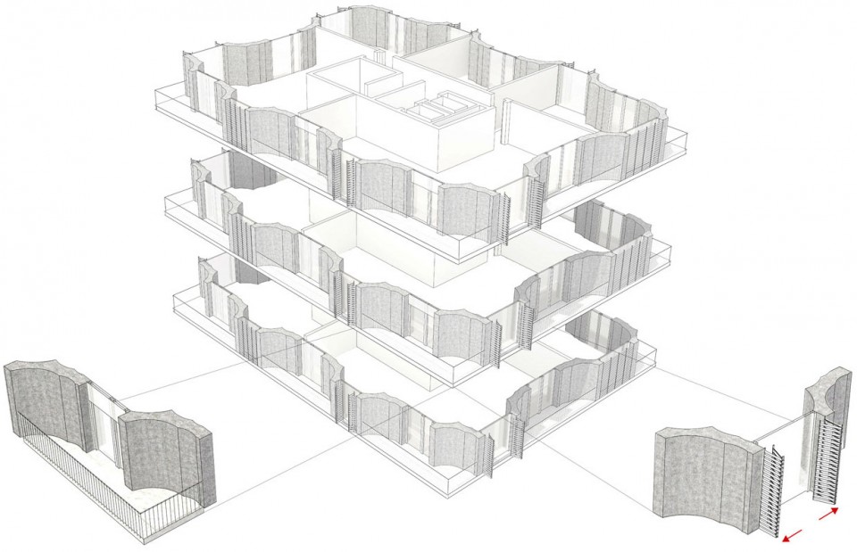 Urban-Living_Barkow-Leibinger_Axonometrie-Konstruktionsprinzip