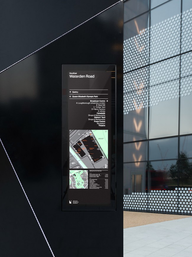 4-Here East innovative signage and way finding programme by dn&co