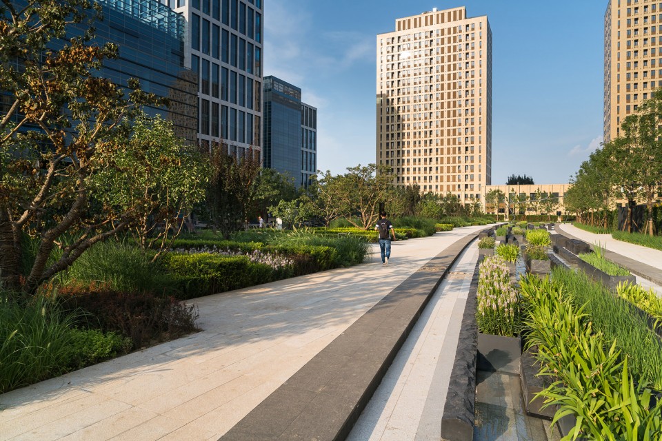 5. Sweeping water feature Beiqijia Technology Business District by Martha Schwartz Partners