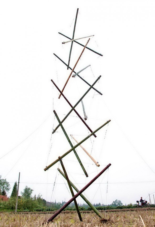 1-02-a bamboo log public art-Archi Bamboo Co-op