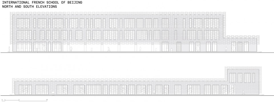 NORTH ELEVATION AND SOUTH