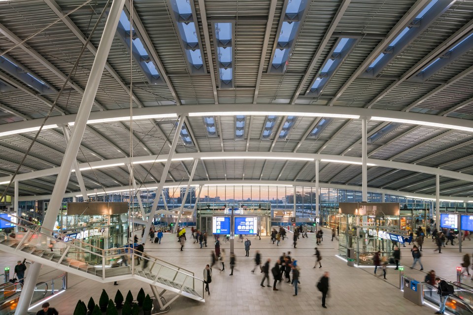 Benthem Crouwel Architects Amsterdam; OVT UC; Utrecht Centraal Station NS;