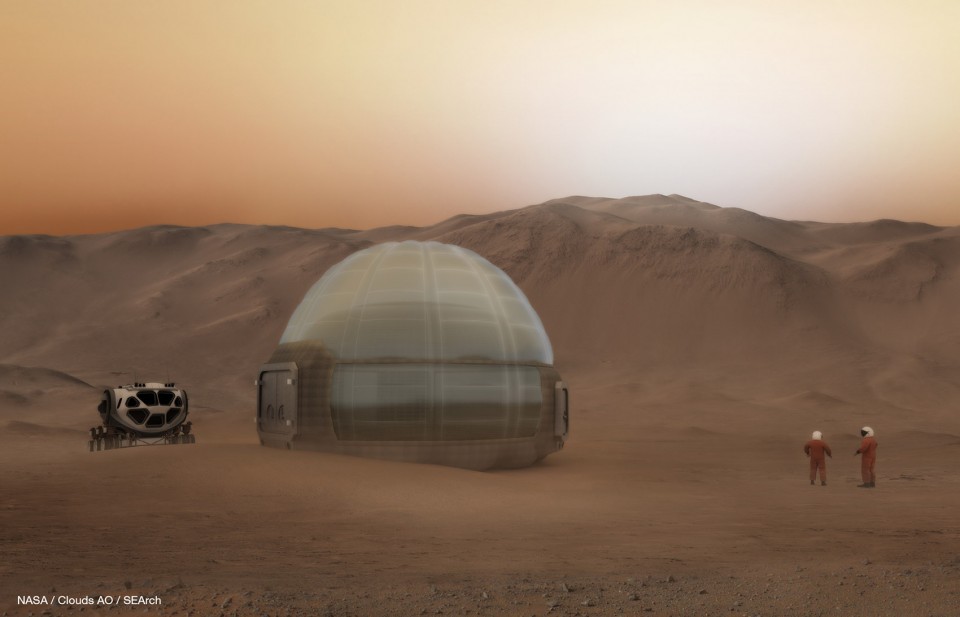 1-Mars Ice Home Clouds AO teams up with NASA
