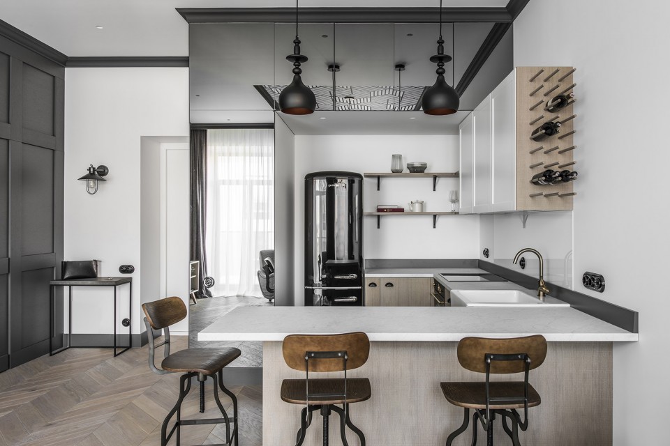 2-kitchen and dining3_apartment vilnius_inarch