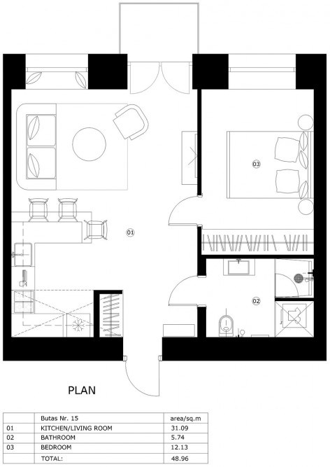 9-plan old town_apartment vilnius_inarch