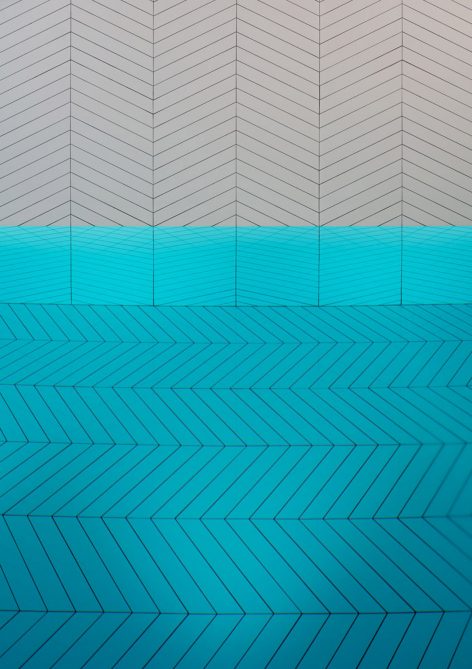 Parquet Patterned Pool and Spa