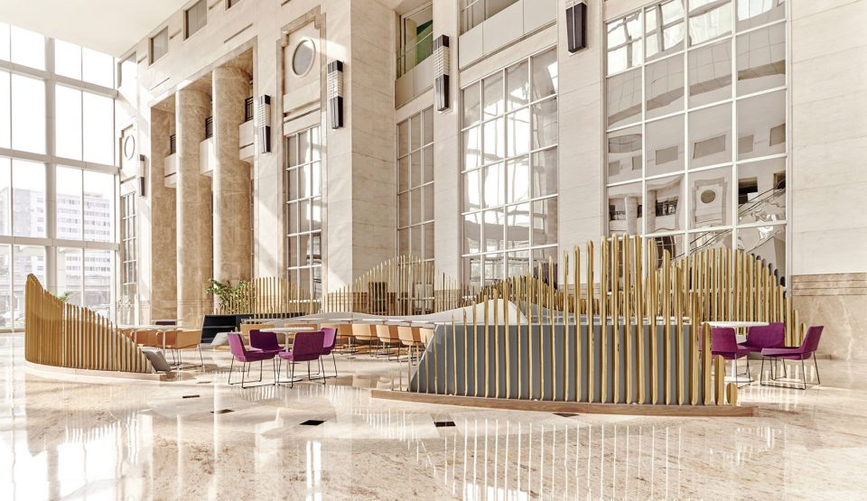 lobby view 大堂视角 CUPONE SODA architects