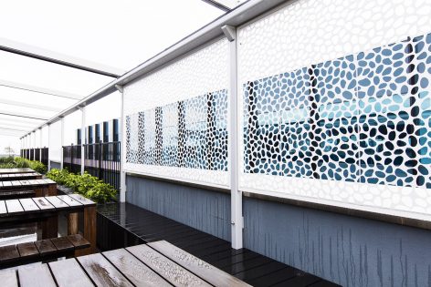 Rooftop Garden Retractable awning