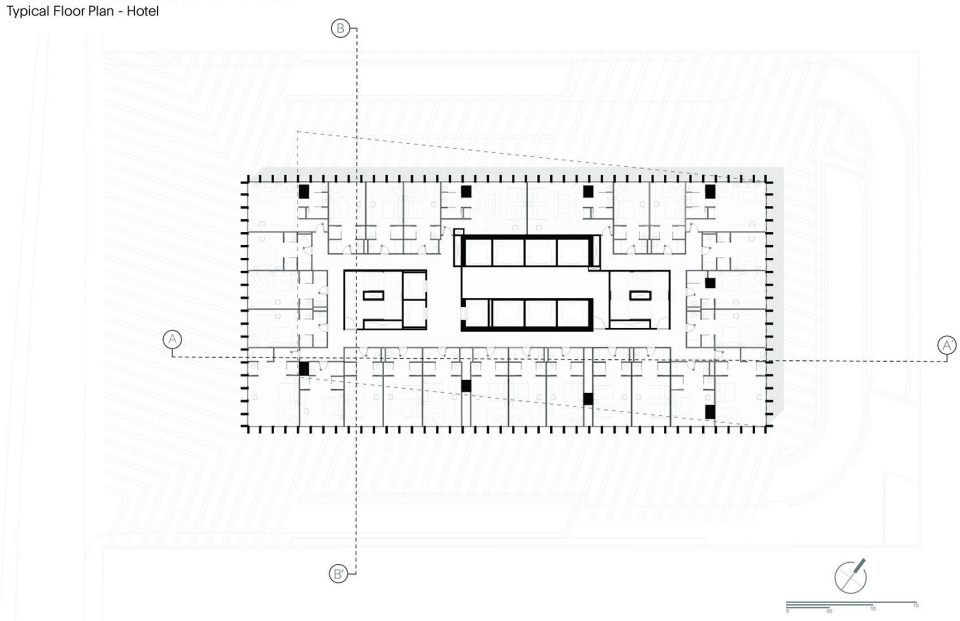 Americas 1500 Typical Floor Plan Hotel 1