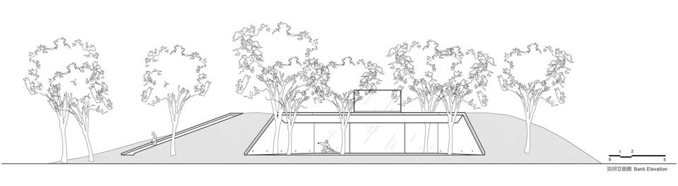 Waterside Buddist Shrine Elevation riverside