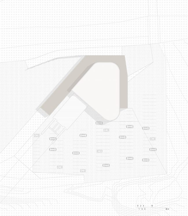 valley station plan 3S Eisgratbahn Gondola Lift at Stubai Glacier ao architekten