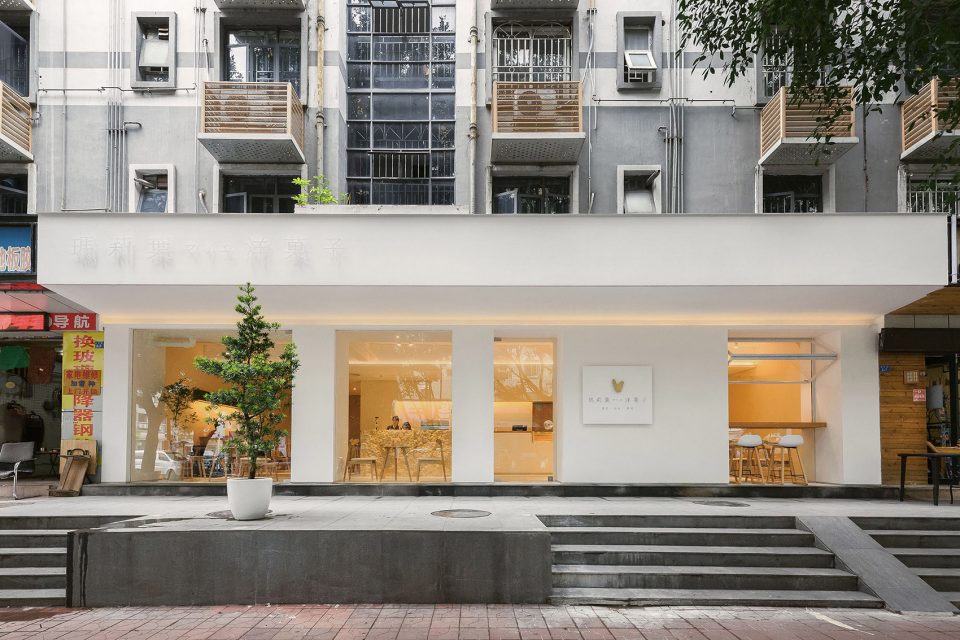 A breathing cake shop — MarierWagashi By BloomDesign