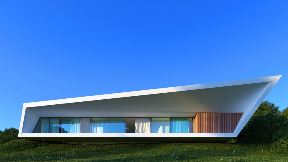 Home White line By Nravil Architects