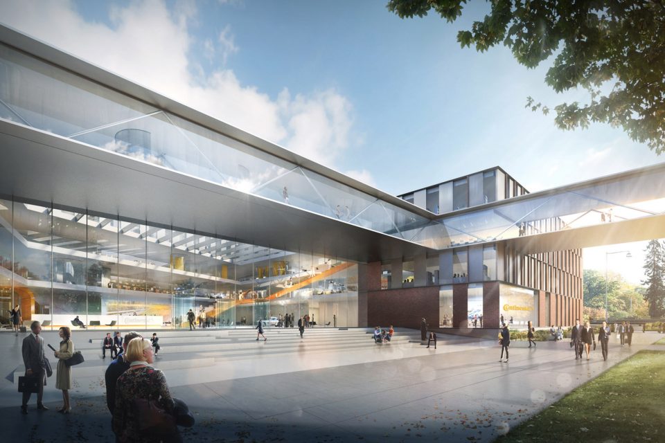 The new Continental AG headquarters in Hanover By HENN
