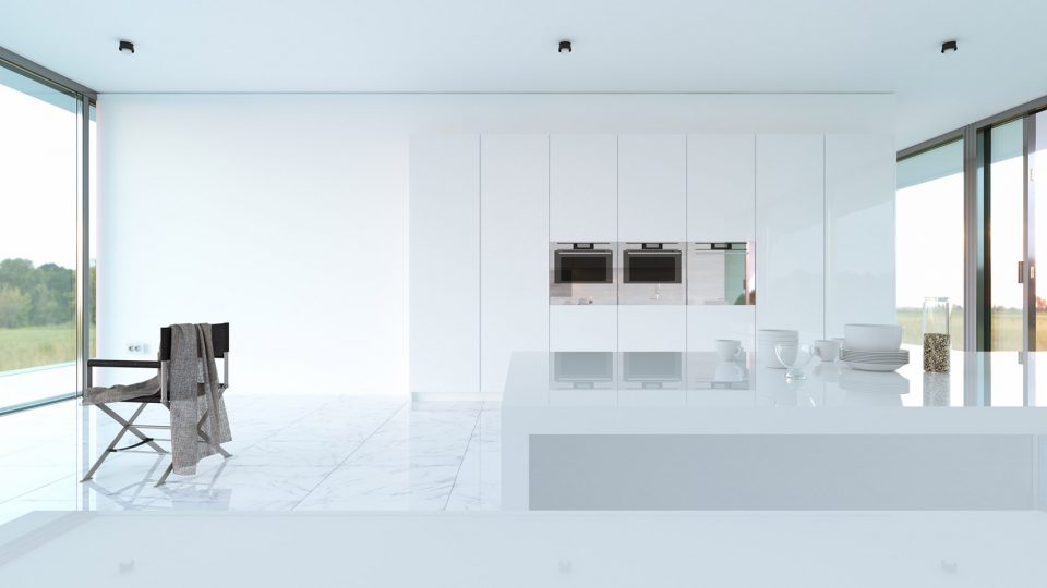 Home White line By Nravil Architects