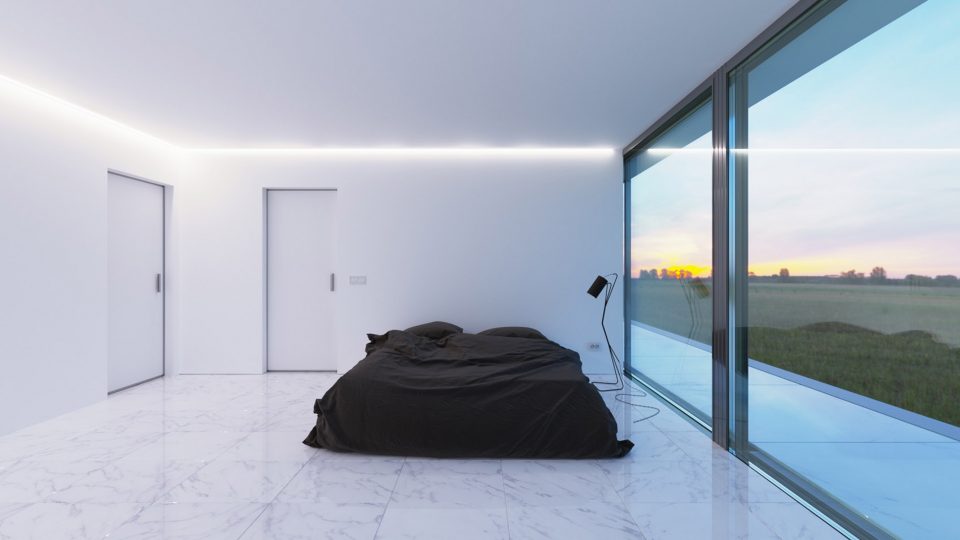 Home White line By Nravil Architects
