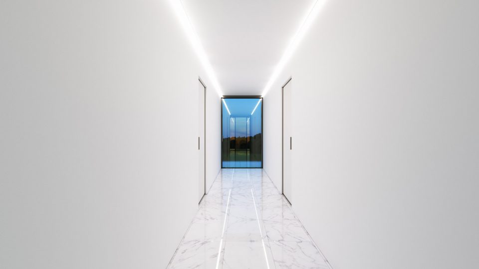 Home White line By Nravil Architects