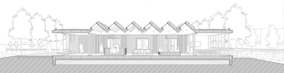 Freestanding Care Pavilion realized in Hendrik Ido Ambacht By AAAN