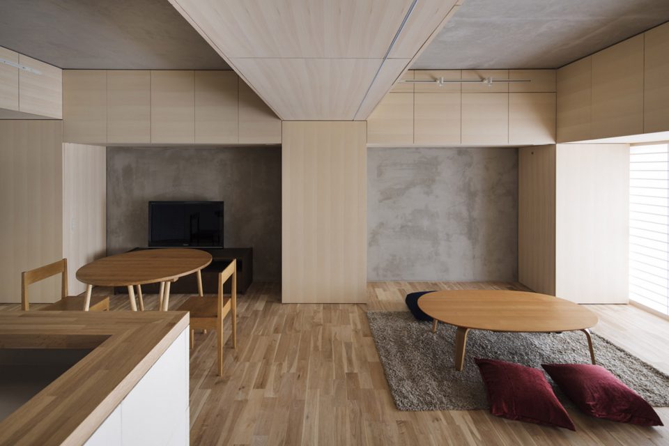 living space Pillar form Beam formr PERSIMMON HILLS architects