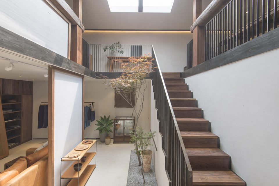 stair lost and found blue architects