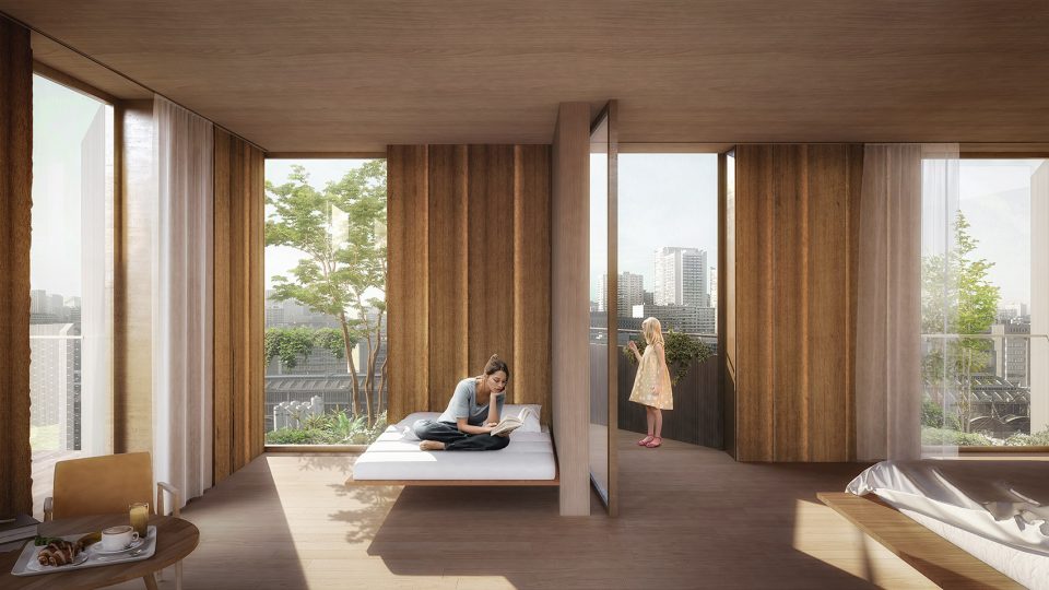 Aurore T5B Paris Hotel by Kengo Kuma Associates