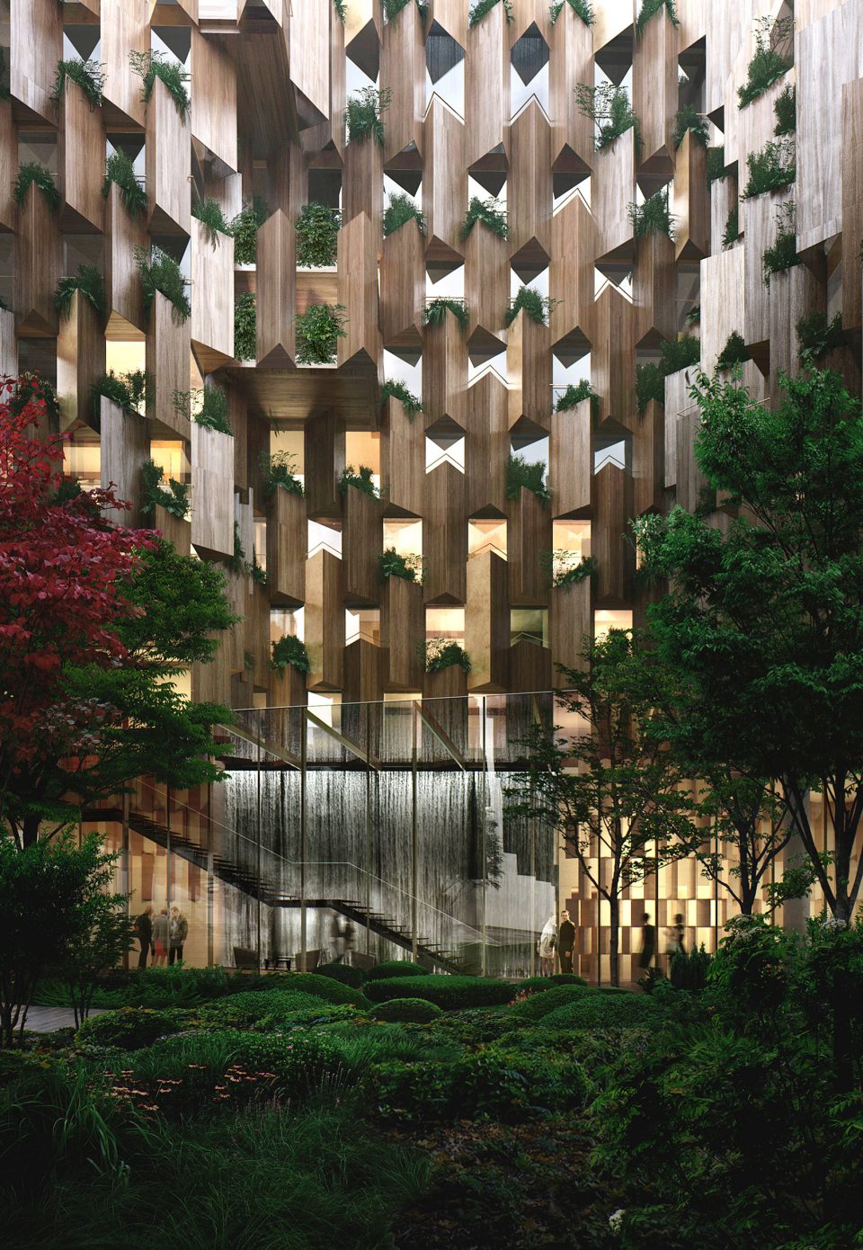 Aurore T5B Paris Hotel by Kengo Kuma Associates
