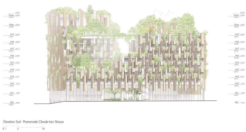 Aurore T5B Paris Hotel by Kengo Kuma Associates