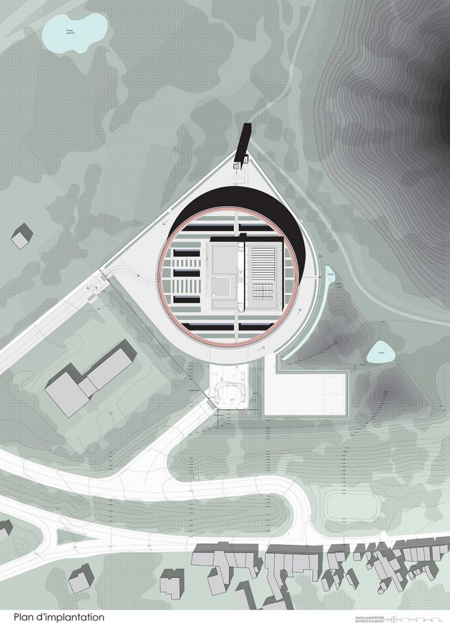 site plan Fire Station THOMAS PIRON CIT BLATON