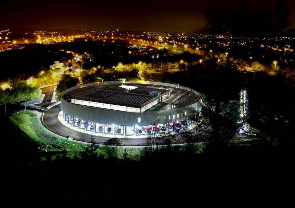night view Fire Station THOMAS PIRON CIT BLATON