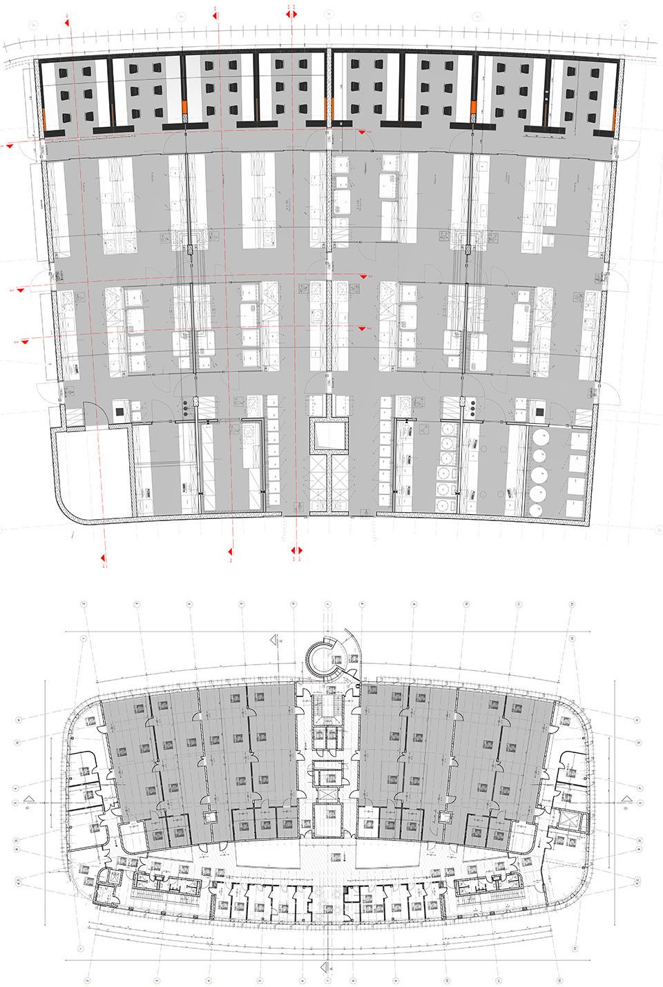 DZNE German Centerby wulf architekten drawing 4 detail laboratory floor plan 3