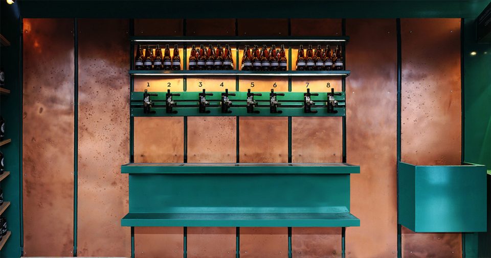 Gambler crafted beer store by Carbono Atelier