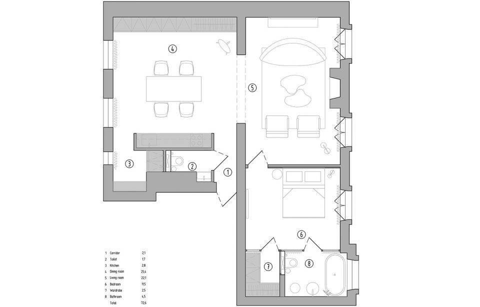 Academic apartment by M3 Architects