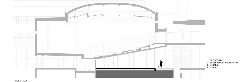 The New Lunch Room of 22Ex GIL22 by Roland Baldi architects and Elena Casati