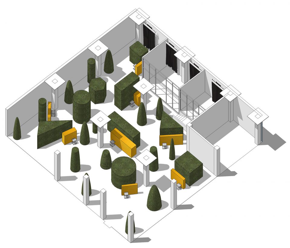 “The Deer Park” Exhibition by Tang Jiansong architectural space